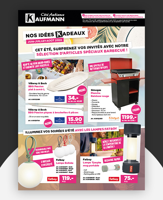 Idées Kadeaux Juin Août 2020