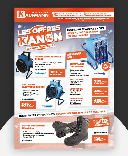 Nos offres Kanon Janvier - Février 2020