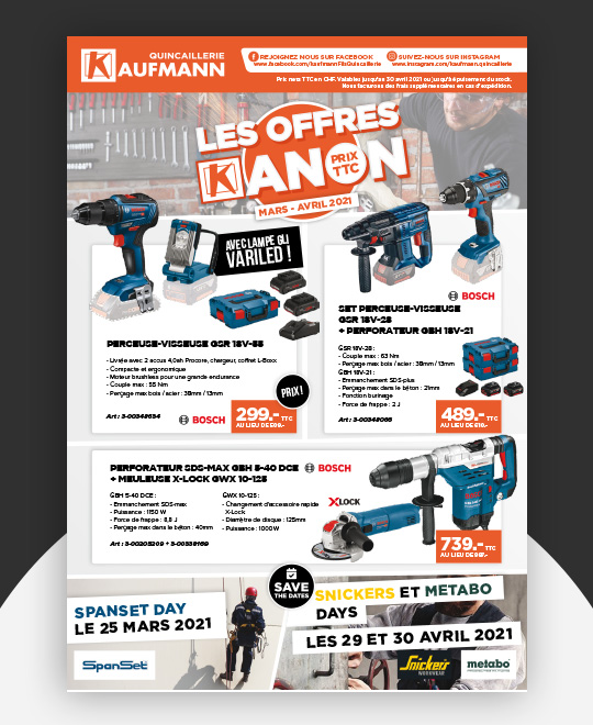 Nos offres Kanon Mars 2021