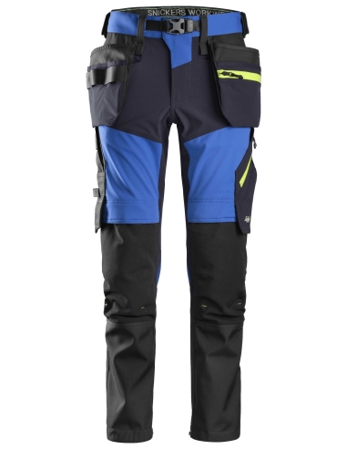 6940 - FLEXIWORK, PANTALON+ EN TISSU EXTENSIBLE SOFTSHELL AVEC POCHES HOLSTER SNICKERS WORKWEAR