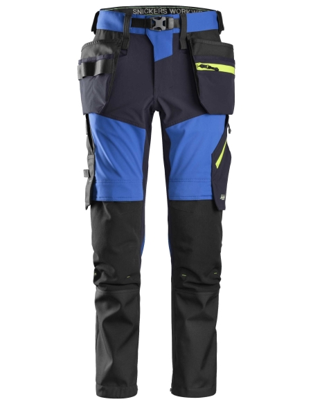 6940 - FLEXIWORK, PANTALON+ EN TISSU EXTENSIBLE SOFTSHELL AVEC POCHES HOLSTER SNICKERS WORKWEAR