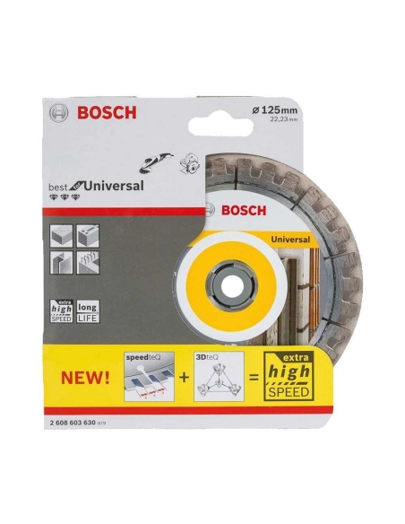 2 DISQUES DIAMANTS 125MM "BEST FOR UNIVERSAL" - BOSCH