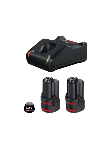 KIT DE BATTERIE 12V 2X GBA 12V 3,0AH + GAL 12V-40 - BOSCH