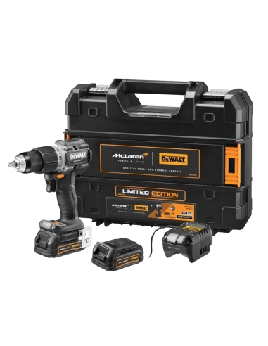 PERCEUSE VISSEUSE PERCUSSION XR 18V AVEC 2 ACCUS EDITION SPECIALE MCLAREN - DEWALT