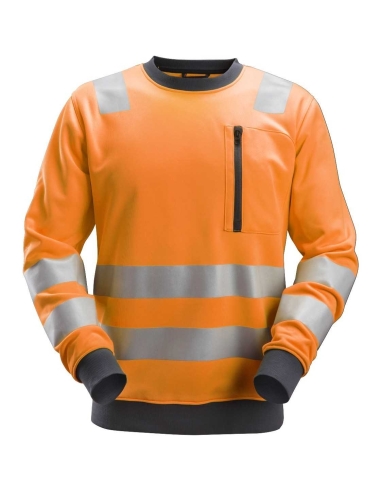 8037 - ALLROUNDWORK, SWEAT-SHIRT HAUTE VISIBILITÉ, CLASSE 2/3 SNICKERS WORKWEAR