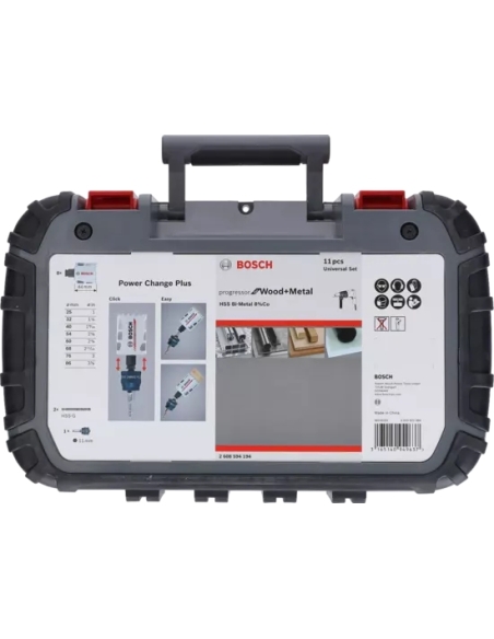 SET DE SCIES TRÉPAN 14 PIÈCES POUR BOIS ET MÉTAL - BOSCH