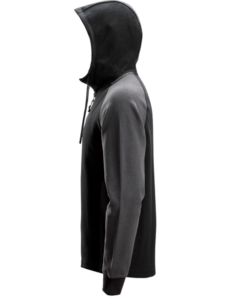 2842 - SWEAT-SHIRT À CAPUCHE BICOLORE DEMI-ZIPPÉ SNICKERS WORKWEAR