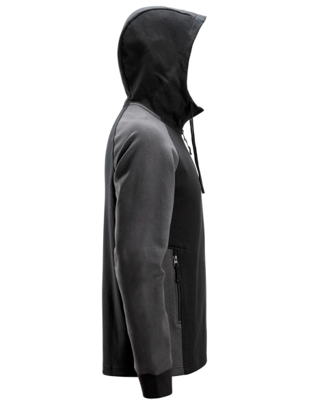 2842 - SWEAT-SHIRT À CAPUCHE BICOLORE DEMI-ZIPPÉ SNICKERS WORKWEAR