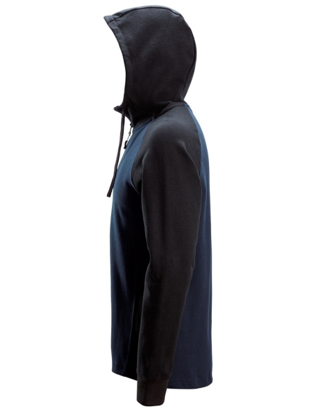 2842 - SWEAT-SHIRT À CAPUCHE BICOLORE DEMI-ZIPPÉ SNICKERS WORKWEAR