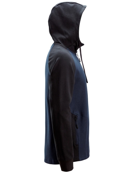 2842 - SWEAT-SHIRT À CAPUCHE BICOLORE DEMI-ZIPPÉ SNICKERS WORKWEAR