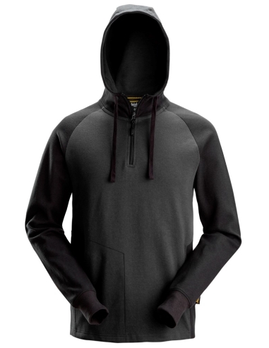 2842 - SWEAT-SHIRT À CAPUCHE BICOLORE DEMI-ZIPPÉ SNICKERS WORKWEAR
