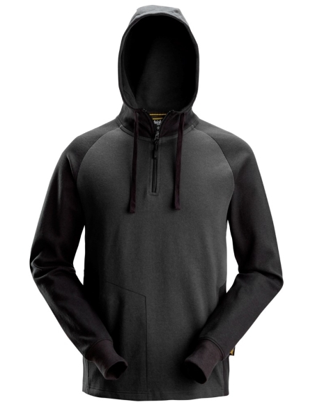 2842 - SWEAT-SHIRT À CAPUCHE BICOLORE DEMI-ZIPPÉ SNICKERS WORKWEAR