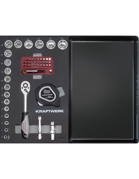 COFFRET D'OUTILS B147 3/8" AVEC BOL EN PLASTIQUE 97 PCS - KRAFTWERK