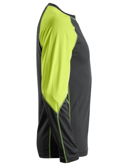 2405 - T-SHIRT NEON AVEC MANCHES LONGUES SNICKERS WORKWEAR