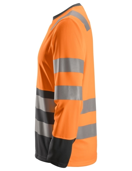 2433 - ALLROUNDWORK, T-SHIRT À MA NCHES LONGUES, HAUTE VISIBILITÉ, CLASSE 2 SNICKERS WORKWEAR