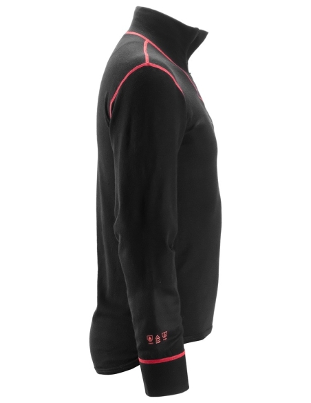 9462 - PROTECWORK, CHEMISE EN LAINE MANCHES LONGUES À DEMI ZIPPÉE SNICKERS WORKWEAR