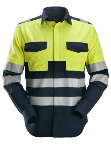 8563 - PROTECWORK- MULTINORMES, CHEMISE DE SOUDEUR MANCHES LONGUES HAUTE VISIBILITÉ, CLASSE 1 SNICKERS WORKWEAR