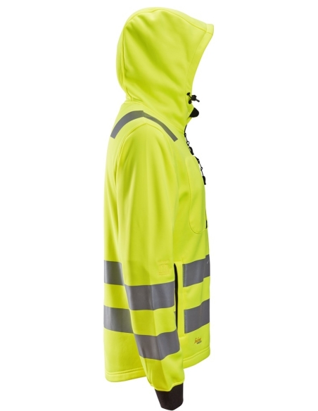 8039 - SWEAT-SHIRT À CAPUCHE AVEC FERMETURE À GLISSIÈRE PLEINE LONGUEUR, HAUTE VISIBILITÉ, CLASSE 2/3 SNICKERS WORKWEAR