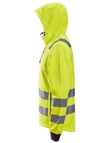 8039 - SWEAT-SHIRT À CAPUCHE AVEC FERMETURE À GLISSIÈRE PLEINE LONGUEUR, HAUTE VISIBILITÉ, CLASSE 2/3 SNICKERS WORKWEAR