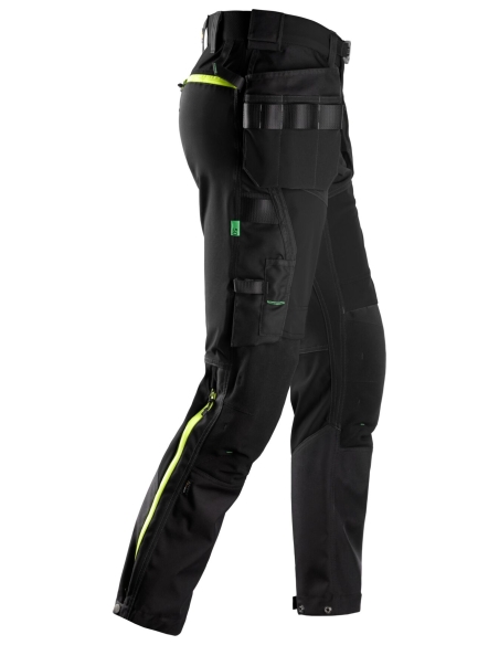 6940 - FLEXIWORK, PANTALON+ EN TISSU EXTENSIBLE SOFTSHELL AVEC POCHES HOLSTER SNICKERS WORKWEAR