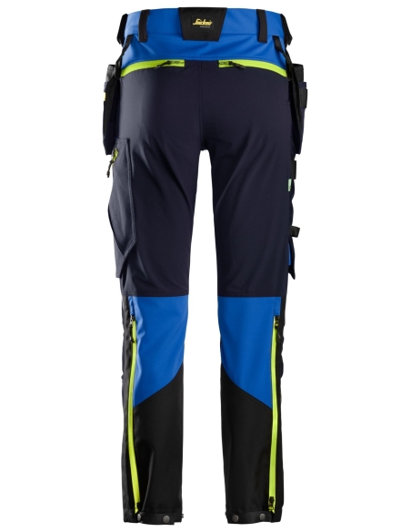 6940 - FLEXIWORK, PANTALON+ EN TISSU EXTENSIBLE SOFTSHELL AVEC POCHES HOLSTER SNICKERS WORKWEAR