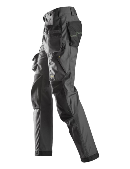 6923 - FLEXIWORK, PANTALON POUR POSEUR DE SOL + POCHES HOLSTER SNICKERS WORKWEAR