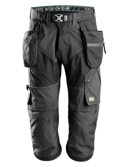 6905 - FLEXIWORK, PANTACOURT+ DE TRAVAIL AVEC POCHES HOLSTER SNICKERS WORKWEAR
