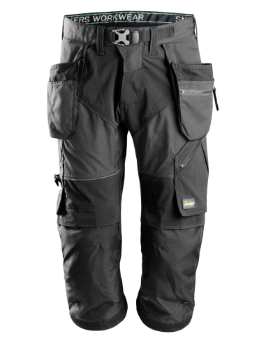 6905 - FLEXIWORK, PANTACOURT+ DE TRAVAIL AVEC POCHES HOLSTER SNICKERS WORKWEAR
