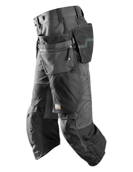 6905 - FLEXIWORK, PANTACOURT+ DE TRAVAIL AVEC POCHES HOLSTER SNICKERS WORKWEAR
