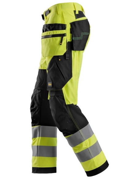 6932 - FLEXIWORK, PANTALON HAUTE VISIBILITÉ AVEC POCHES HOLSTER, CLASSE 2 SNICKERS WORKWEAR