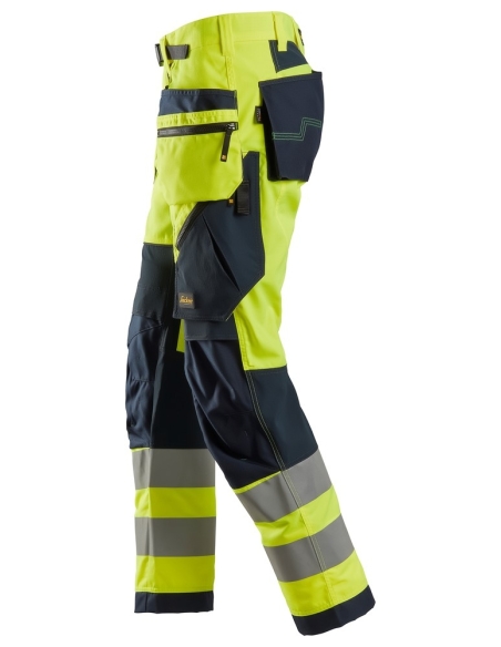 6932 - FLEXIWORK, PANTALON HAUTE VISIBILITÉ AVEC POCHES HOLSTER, CLASSE 2 SNICKERS WORKWEAR