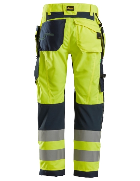 6932 - FLEXIWORK, PANTALON HAUTE VISIBILITÉ AVEC POCHES HOLSTER, CLASSE 2 SNICKERS WORKWEAR