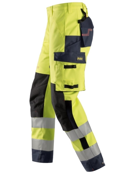 6563 - PROTECWORK- MULTINORMES, PANTALON IMPERMÉABLE EN SHELL, HAUTE VISIBILITÉ, CLASSE 2 SNICKERS WORKWEAR