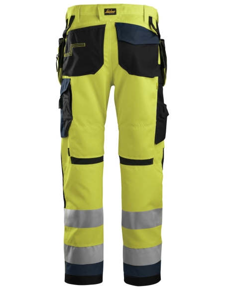 6230 - ALLROUNDWORK, PANTALON+ HAUTE VISIBILITÉ AVEC POCHES HOLSTER, CLASSE 2 SNICKERS WORKWEAR