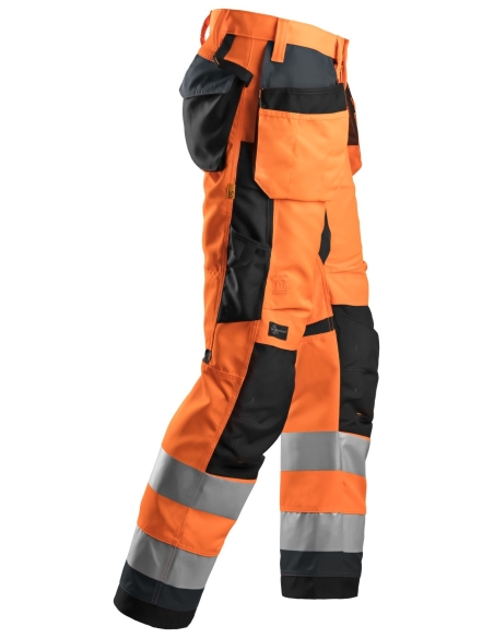 6230 - ALLROUNDWORK, PANTALON+ HAUTE VISIBILITÉ AVEC POCHES HOLSTER, CLASSE 2 SNICKERS WORKWEAR