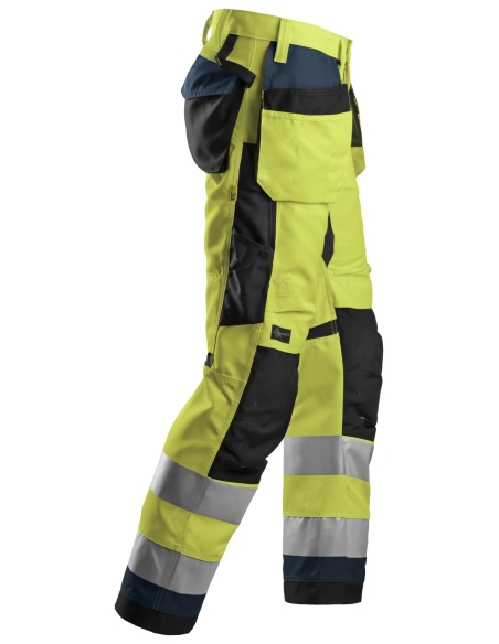 6230 - ALLROUNDWORK, PANTALON+ HAUTE VISIBILITÉ AVEC POCHES HOLSTER, CLASSE 2 SNICKERS WORKWEAR
