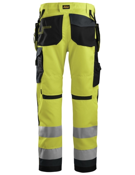 6230 - ALLROUNDWORK, PANTALON+ HAUTE VISIBILITÉ AVEC POCHES HOLSTER, CLASSE 2 SNICKERS WORKWEAR