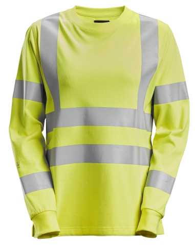 2476 - PROTECWORK- MULTINORMES, T-SHIRT À MANCHES LONGUES POUR FEMME, HAUTE-VISIBILITÉ, CLASSE 3/2 SNICKERS WORKWEAR