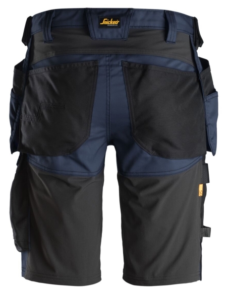 6141 - ALLROUNDWORK, SHORT EN STRETCH AVEC POCHES HOLSTER SNICKERS WORKWEAR