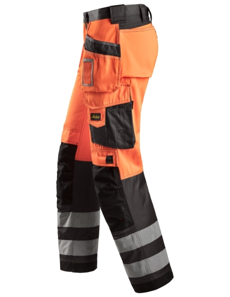 3233 - PANTALON HAUTE VISIBILITÉ AVEC POCHES HOLSTER, CLASSE 2 SNICKERS WORKWEAR