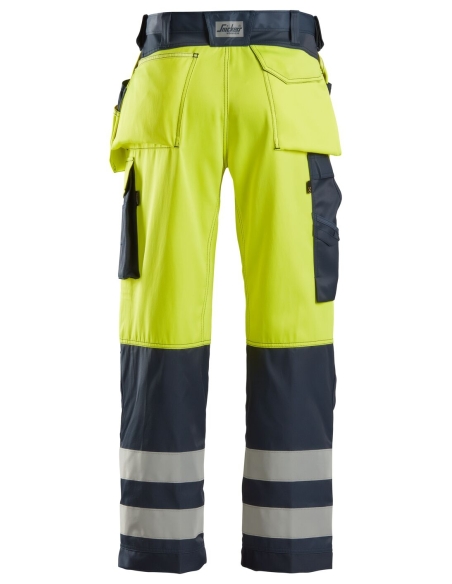 3233 - PANTALON HAUTE VISIBILITÉ AVEC POCHES HOLSTER, CLASSE 2 SNICKERS WORKWEAR