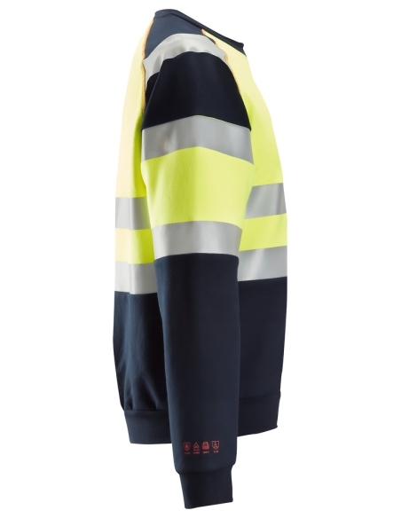 2869 - PROTECWORK- MULTINORMES, SWEAT-SHIRT, HAUTE VISIBILITÉ, CLASSE 1 SNICKERS WORKWEAR