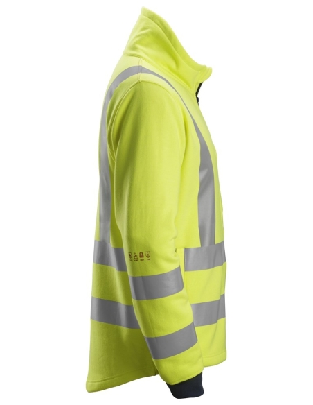 2864 - MULTINORMES, SWEAT-SHIRT À FERMETURE À GLISSIÈRE PLEINE LONGUEUR, HAUTE VISIBILITÉ, CLASSE 3 SNICKERS WORKWEAR