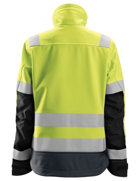 1237 - ALLROUNDWORK, VESTE SOFTSHELL POUR FEMME, HAUTE VISIBILITÉ, CLASSE 2/3 SNICKERS WORKWEAR