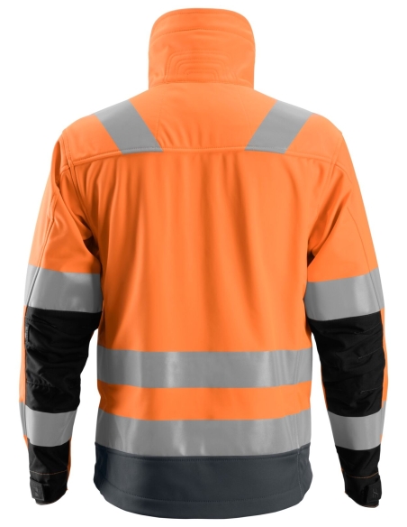 1230 - ALLROUNDWORK, VESTE SOFTSHELL HAUTE VISIBILITÉ, CLASSE 3 SNICKERS WORKWEAR