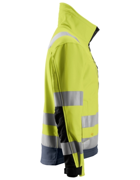 1230 - ALLROUNDWORK, VESTE SOFTSHELL HAUTE VISIBILITÉ, CLASSE 3 SNICKERS WORKWEAR