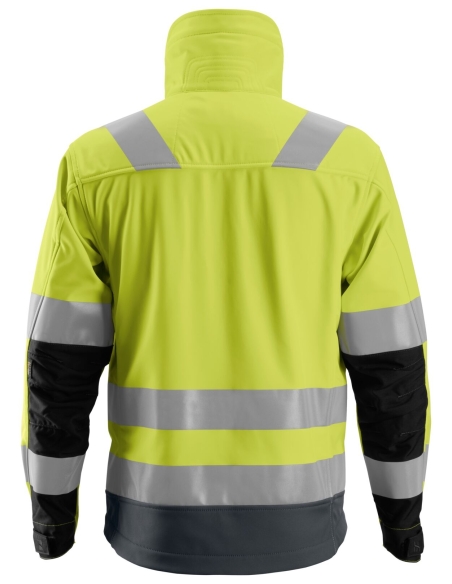 1230 - ALLROUNDWORK, VESTE SOFTSHELL HAUTE VISIBILITÉ, CLASSE 3 SNICKERS WORKWEAR