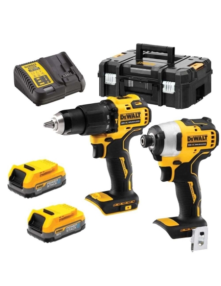 SET DE 2 MACHINES 18V DCK2062E2T-QW - DEWALT