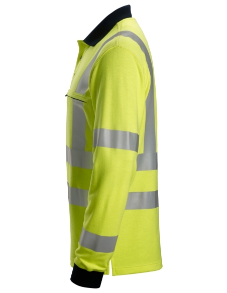 2661 - PROTECWORK- MULTINORMES, POLO DE SOUDEUR À MANCHES LONGUES, HAUTE VISIBILITÉ, CLASSE 3 SNICKERS WORKWEAR