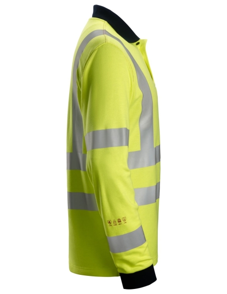 2661 - PROTECWORK- MULTINORMES, POLO DE SOUDEUR À MANCHES LONGUES, HAUTE VISIBILITÉ, CLASSE 3 SNICKERS WORKWEAR